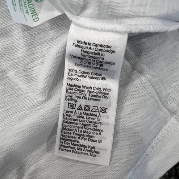 NWT J. Crew White Long-Sleeve Vintage Slub Cotton V-Neck Tee - Picture 9 of 10